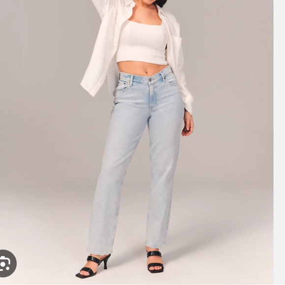 ABERCROMBIE & FITCH Curve love 90s straight jeans - Picture 4 of 6